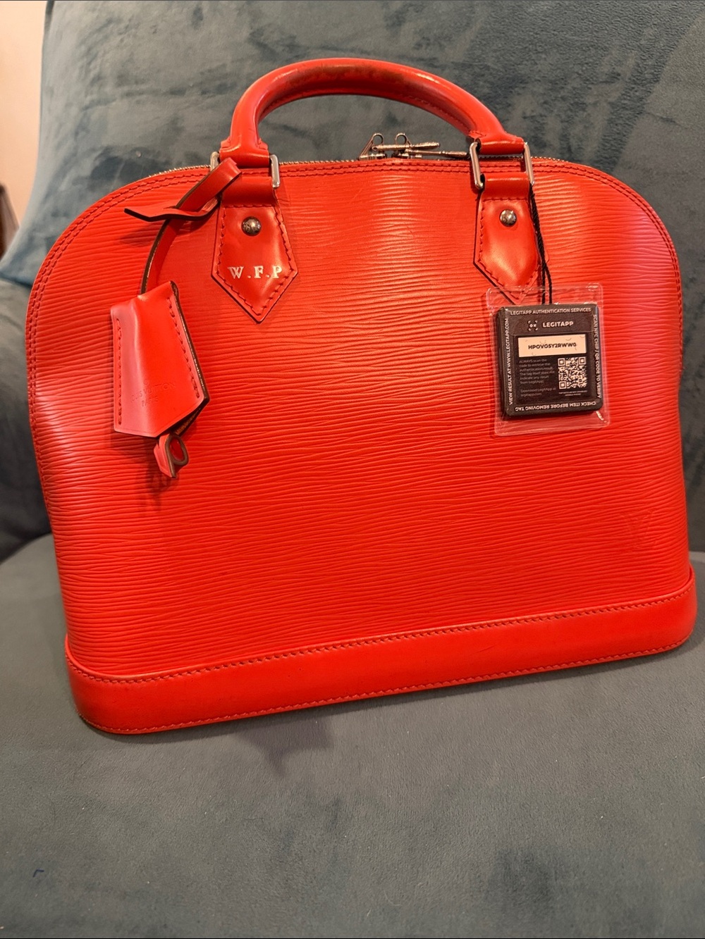 Louis Vuitton Orange Dome Satchel Handbag WITH ORIGINAL RECEIPT FROM LV